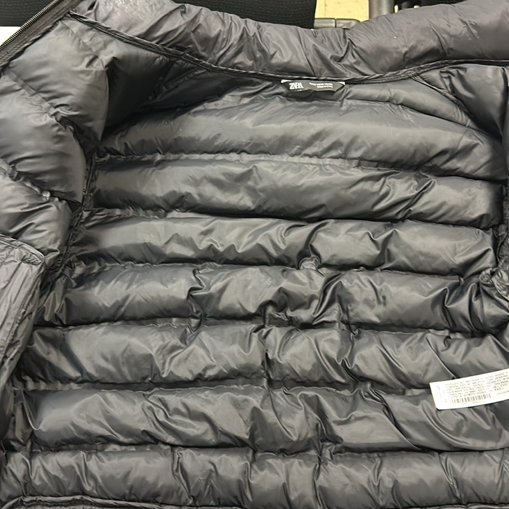 Zara Black Puffer Jacket, Size M - Picture 11 of 11